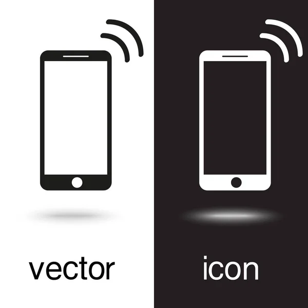 Icono Vectorial Teléfono Móvil — Vector de stock