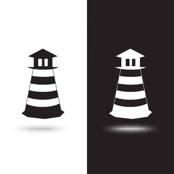 Icono del faro. Ilustración del concepto vectorial para el diseño . — Vector de stock