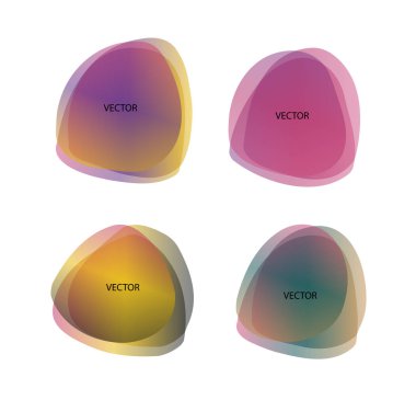 Soyut bulanık şekiller renk değişimini etkiler yumuşak geçiş, arkaplan sunumu tema ürünleri için doku, vektör illüstrasyon eps10