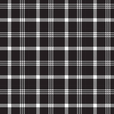 Ekoseli kumaş, siyah, pembe, gri, krema ve kestane rengi. Kusursuz kumaş dokusu izi.