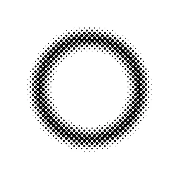 Polotónový prvek, kruhový polotónový vzor. Specks, half tone circle gradient — Stockový vektor