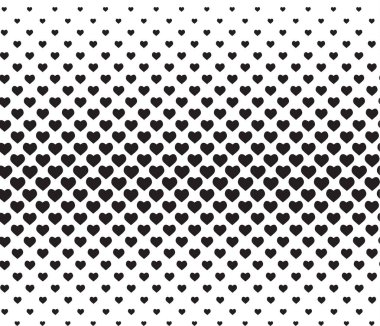 Vektör seamless modeli. Basit Yinelenen doku kaotik yürekleri. Şık hipster doku.