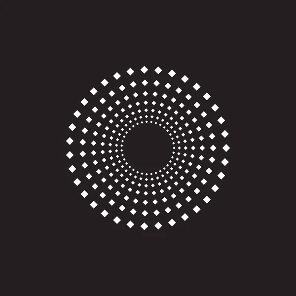 Halbtonpunkte Kreis Textur. kreative geometrische Muster. abstrakter Vektorhintergrund. — Stockvektor