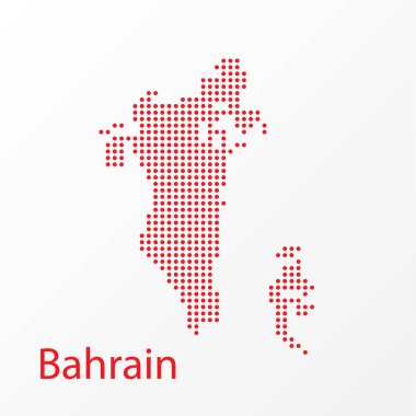 Noktalar Bahreyn Vektör Coğrafi Harita