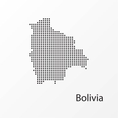 Noktalar Bolivya Vektör Coğrafi Haritası