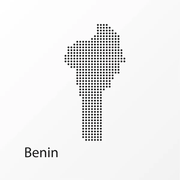 Carte géographique vectorielle du Bénin — Image vectorielle