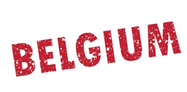 Bir grunge damga Belçika Vektör illüstrasyon