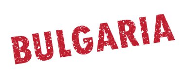 Bulgaristan grunge tarzı bir kauçuk damga Vektör illüstrasyon