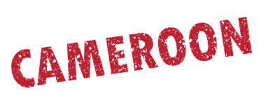 bir grunge tarzı Kamerun damgası ektor illüstrasyon