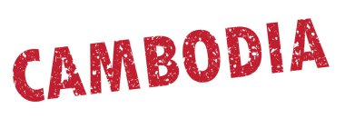 Kamboçya grunge pulvektör illüstrasyon