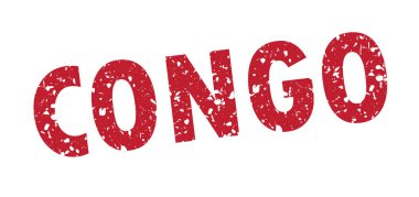 Kongo grunge damga vektör illüstrasyon