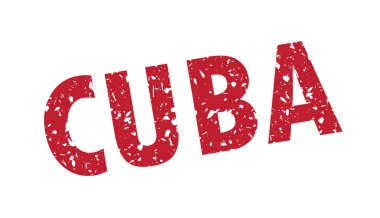 Küba grunge damga vektör illüstrasyon
