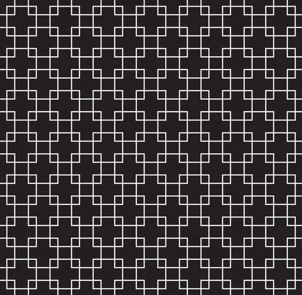 Vector seamless pattern. Modern stylish texture with monochrome trellis. Trendy hipster sacred geometry. — Stock Vector