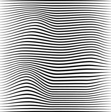 Dalgalı, dalgalı, akan çizgileri soyut desen. Satırları doku sallayarak.