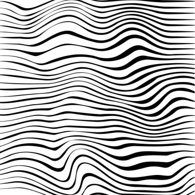 Dalgalı, dalgalı, akan çizgileri soyut desen. Satırları doku sallayarak.