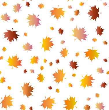Meşe palamudu ve turuncu, bej, kahverengi ve sarı meşe yapraklı kusursuz desen. Duvar kağıdı, hediye kağıdı, şablon dolguları, web sayfası arkaplanı, sonbahar tebrik kartları için mükemmel..