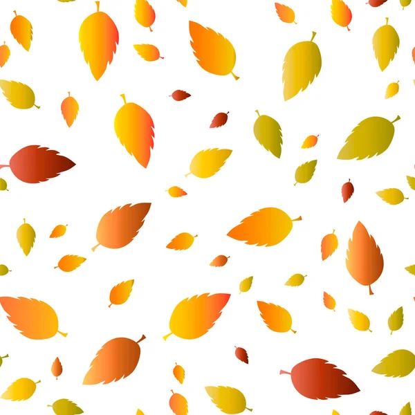Naadloos patroon met eikels en herfst eiken bladeren in Oranje, Beige, Bruin en Geel. Perfect voor behang, cadeaupapier, patroon vullingen, web pagina achtergrond, herfst wenskaarten. — Stockvector