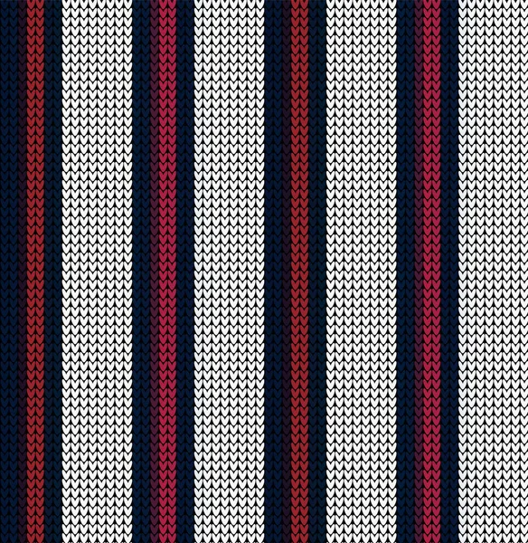 Knitted Striped Sweater Vector Pattern — Stock Vector