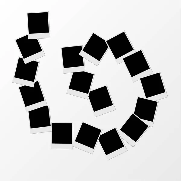 Vektor Polaroid Collage Fotomontage Fotorahmen — Stockvektor