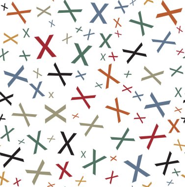 Harflerdeki dikişsiz vektör deseni. Rastgele harflersaçılma.