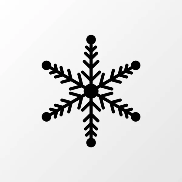 Vector sneeuwvlok, kerst, sneeuw icoon — Stockvector