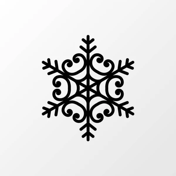 Διανυσματική νιφάδα χιονιού, Χριστούγεννα, εικονίδιο χιονιού — Διανυσματικό Αρχείο