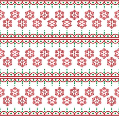 Vektörsüz Noel ve İskandinav tarzında yeni yıl şablonu