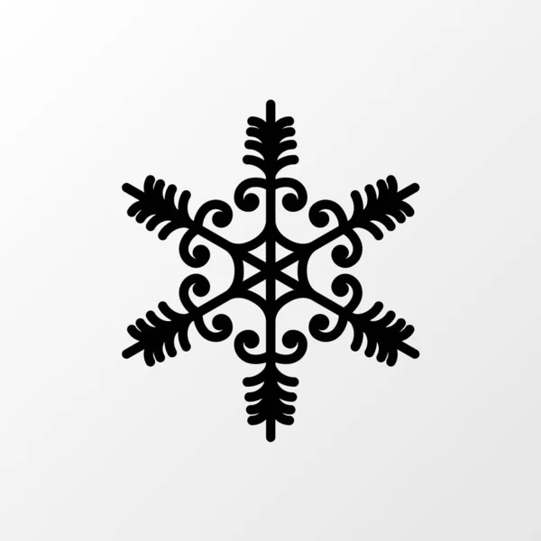 Wektor płatków śniegu, Boże Narodzenie, ikona śniegu — Wektor stockowy