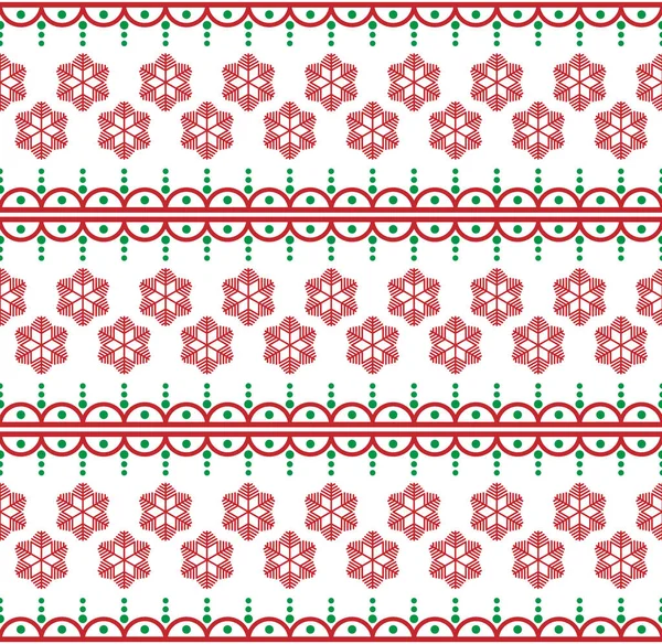 斯堪的纳维亚风格的病媒无缝圣诞节和新年模式 — 图库矢量图片