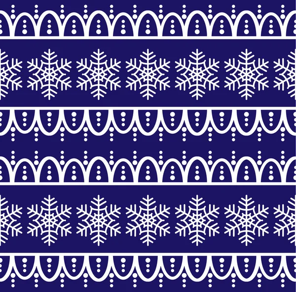 Vector naadloze kerst en nieuwjaar patroon in Scandinavische stijl — Stockvector