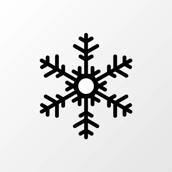 Vector sneeuwvlok, kerst, sneeuw icoon — Stockvector