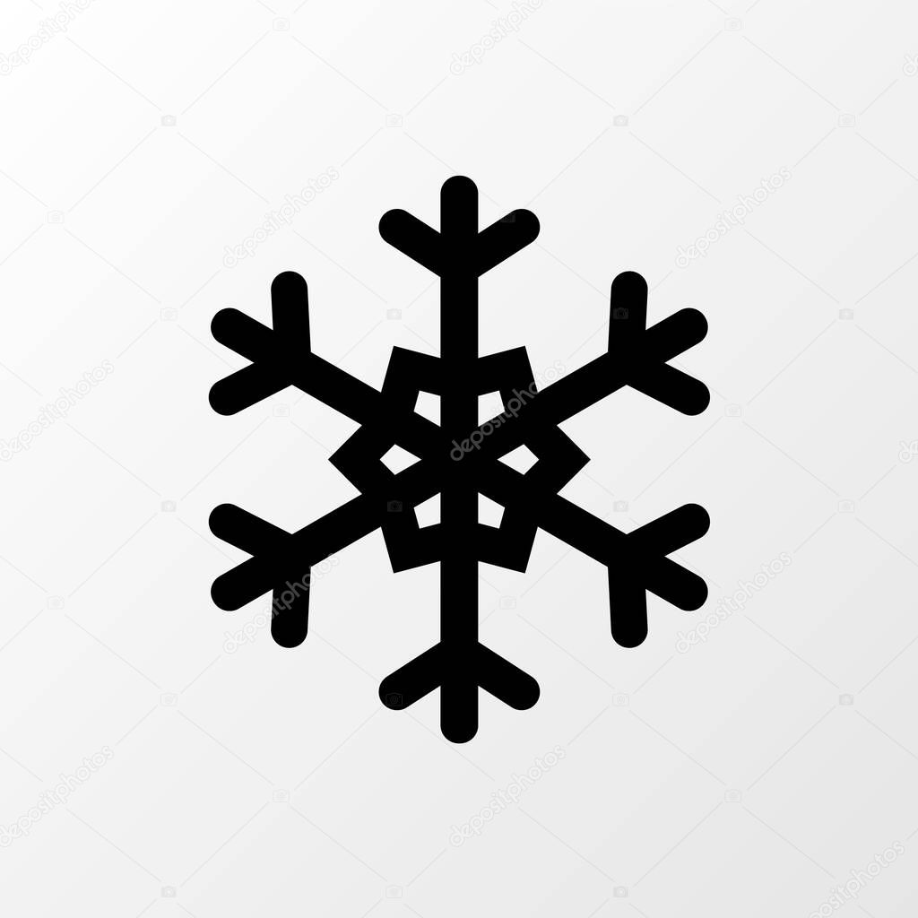Vector snowflake, christmas, snow icon