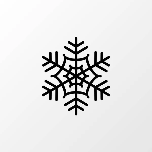 Vector sneeuwvlok, kerst, sneeuw icoon — Stockvector