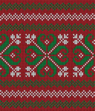 Örgü Noel ve Yeni Yıl deseni