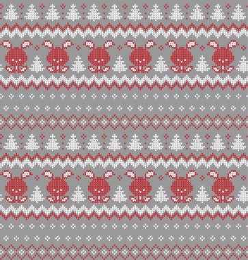 Örgü Noel ve Yeni Yıl deseni