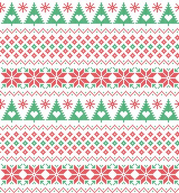 Örgü Noel ve Yeni Yıl deseni