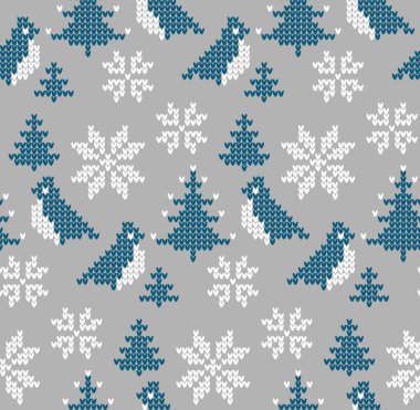 Örgü Noel ve Yeni Yıl deseni