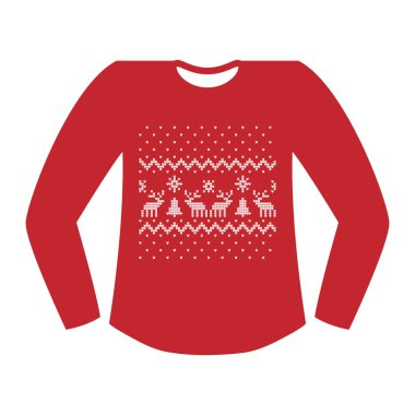Vektör Noel ve Yeni Yıl süveter taşıyıcısı Noel ve Yeni Yıl süveteri, İskandinav kışı