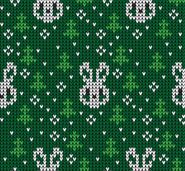 Örülmüş Noel ve Yeni Yıl kazak desenleri