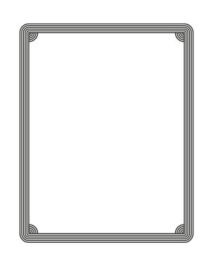 Art deco kenarlarının ve çerçevelerinin vektör illüstrasyonu. Tasarımınız için 1920 'lerin tarzında yaratıcı desen.