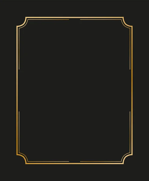 Art deco kenarlarının ve çerçevelerinin vektör illüstrasyonu. Tasarımınız için 1920 'lerin tarzında yaratıcı desen.