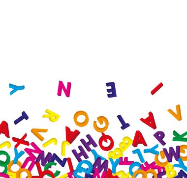 3 Boyutlu İngiliz alfabesiyle sırayla dağıldı.