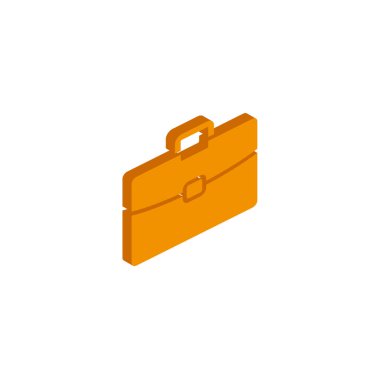 Beyaz arkaplan EPS üzerindeki vektör izometrik portföy simgesi