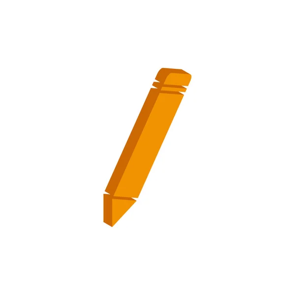 白い背景にベクトル等角Pencilsアイコンが表示されます — ストックベクタ