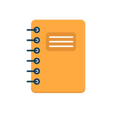 Çizgili sayfa ile açılan dizüstü bilgisayar, düz vektör illüstrasyonu