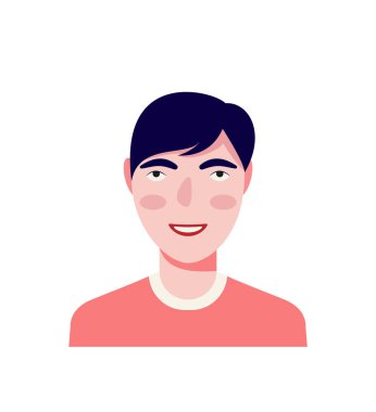 Erkeklerin yüz ifadeleri. Farklı ifadelere sahip sakallı adam emojisi karakteri. Çizgi film tarzında vektör illüstrasyonu