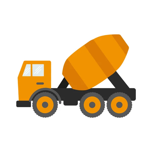 Construction equipment, machines for building work isolated icons vector. Forklifts and cranes, excavators and tractors, bulldozers and trucks. eps — Stock Vector