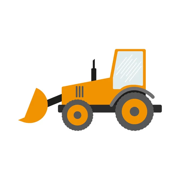 Construction equipment, machines for building work isolated icons vector. Forklifts and cranes, excavators and tractors, bulldozers and trucks. eps — Stock Vector