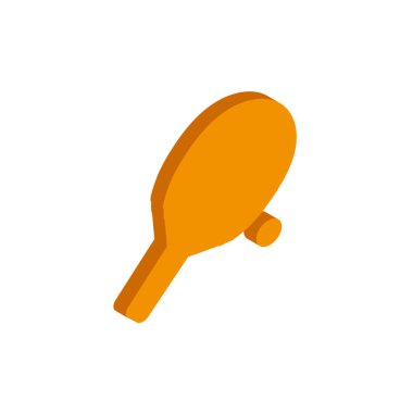 Beyaz arka planda izole edilmiş vektör tenis raket simgesi işareti. eps