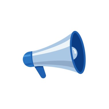 Megafon simgesi. Hoparlör ya da megafon sembolü. Vektör çizimi. eps